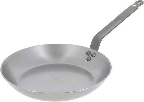 MINERAL B Carbon Steel Fry Pan - 10.25” Diameter, 7.3” Cooking Surface - Ideal for Searing, Sauteing & Reheating - Naturally Non-Stick Finish - Made in France